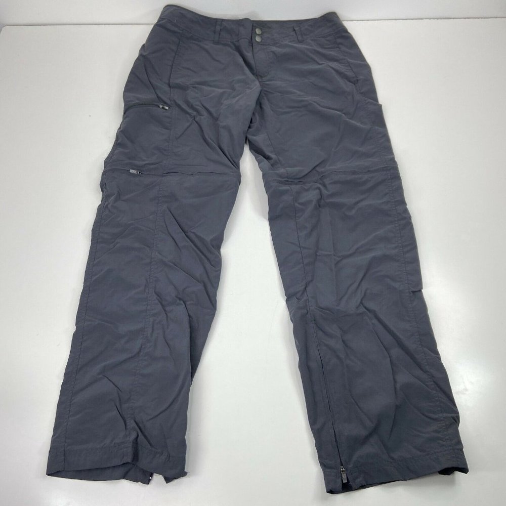 Exofficio Women’s Gray Lightweight Zip Away Pants Size 14 Insect Shield